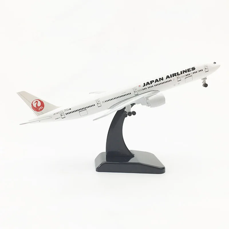 20CM Airbus Boeing B747 B777 A380 A350 Airlines Airplanes Plane Aircraft Alloy Model Toy With Landing Gear Toys F Collections - Цвет: Japan B777