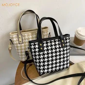 

Fashion Women Woolen Bucket Bags Portable Shoulder Messenger Tote Casual Simple Ladies Handbag