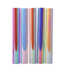 HOHOFILM 30,5 см x 200 см режущий виниловый стикер для рукоделия с клеевым голографическим листом для рукоделия