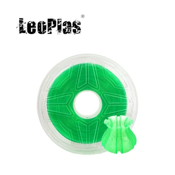 

LeoPlas 1kg 1.75mm Transparent Translucent Clear Green PLA Filament For 3D Printer Consumable Printing Supply Plastic Material
