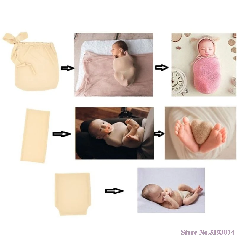 Skin Soft Wrapping Bag Buddy Diaper Cover for Newborn Photography Handy Assistant Props Photo Shoot 2019 | Детская одежда и обувь