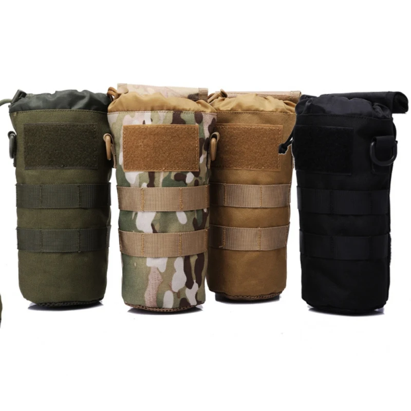 

Outdoor Water Bottle Pouch self-adjusting durable Kettle Waist Shoulder Bag For Army Fans Climbing Camping Hiking Bags