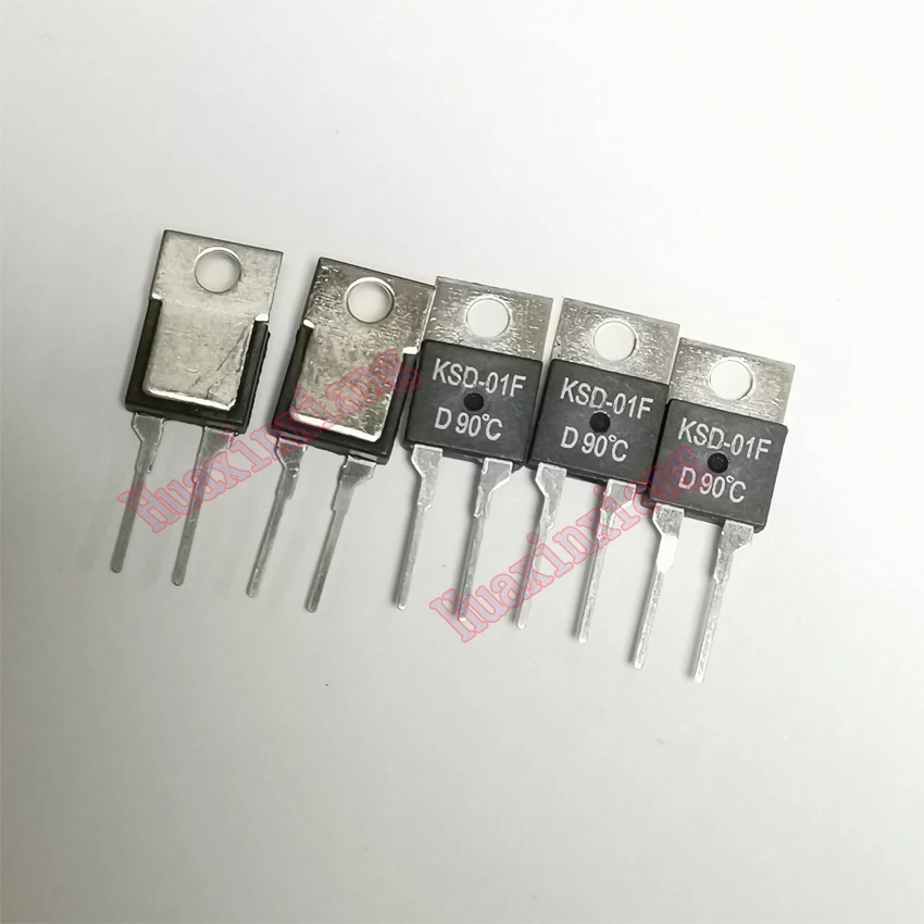 50PCS/Lot KSD-01F TO-220 Temperature Switches Thermostat Sensor Normally open/close 40℃ -130℃ | Обустройство дома