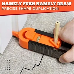 Règle de traçage de profil, jauge de Contour avec verrouillage réglable, outil de mesure précis pour le travail du bois, en Stock 