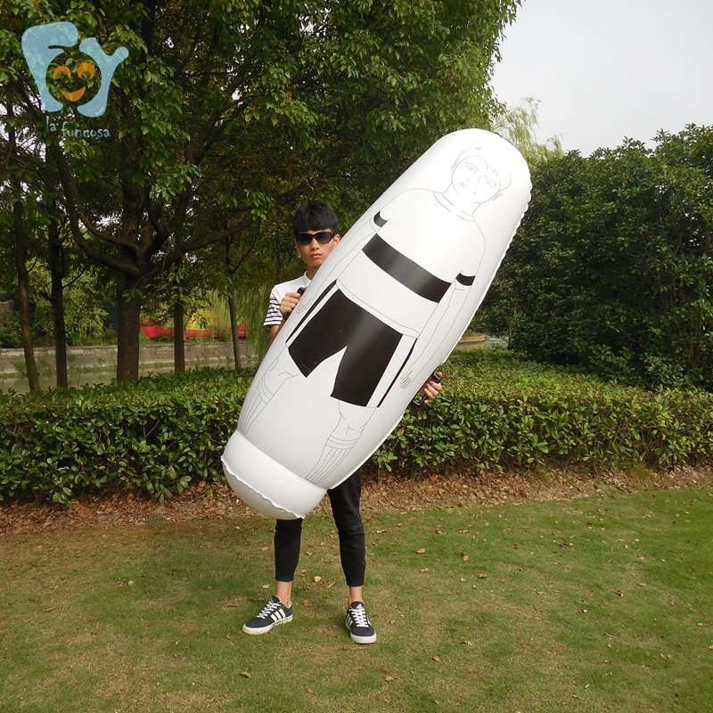 5pcs/lot 1.6m High Children Inflatable Football Training Dummy Soccer Mannequin Goalkeeper Tumbler Free Kick Defender Wall