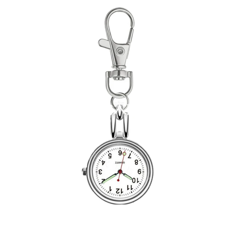 Карманные часы для медсестры, брелок для ключей, светящийся для состаренной стрелки, Висячие часы, кварцевый механизм, для студентов, для тестирования, экзамена, подарки