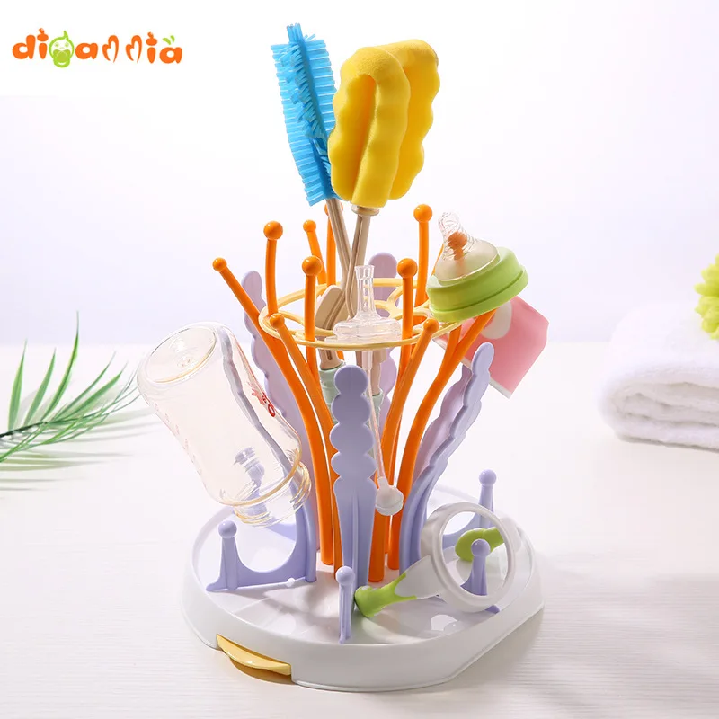 

2019 New Style Infant Bottle Drying Rack Holder Baby Split Multi-functional Feeding Bottle Drying Rack