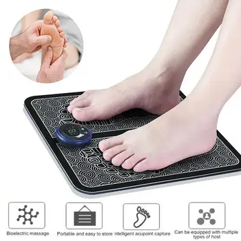 

Electric EMS Foot Massager Pad Feet Muscle Stimulator Foot Massage Mat Improve Blood Circulation Relieve Ache Pain Health Care