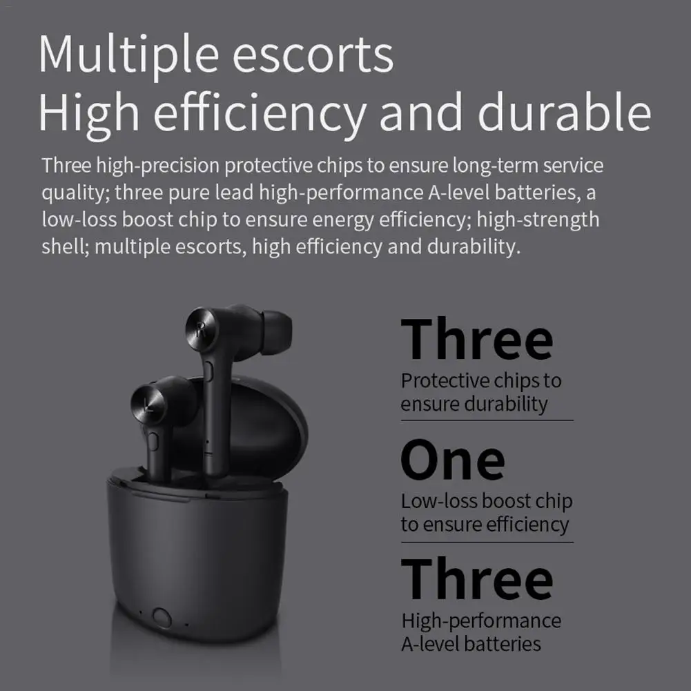 Original Bluedio Hi Earbuds Wireless Bluetooth 5.0 Earphone Ture Wireless Stereo Earphone With Charging Box Built-in Microphone
