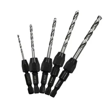 5 шт. быстрая смена твист-дрель 6542 шестигранным хвостовиком набор спиральных свёрл металлический Нержавеющая сталь отверстие спиральное сверло