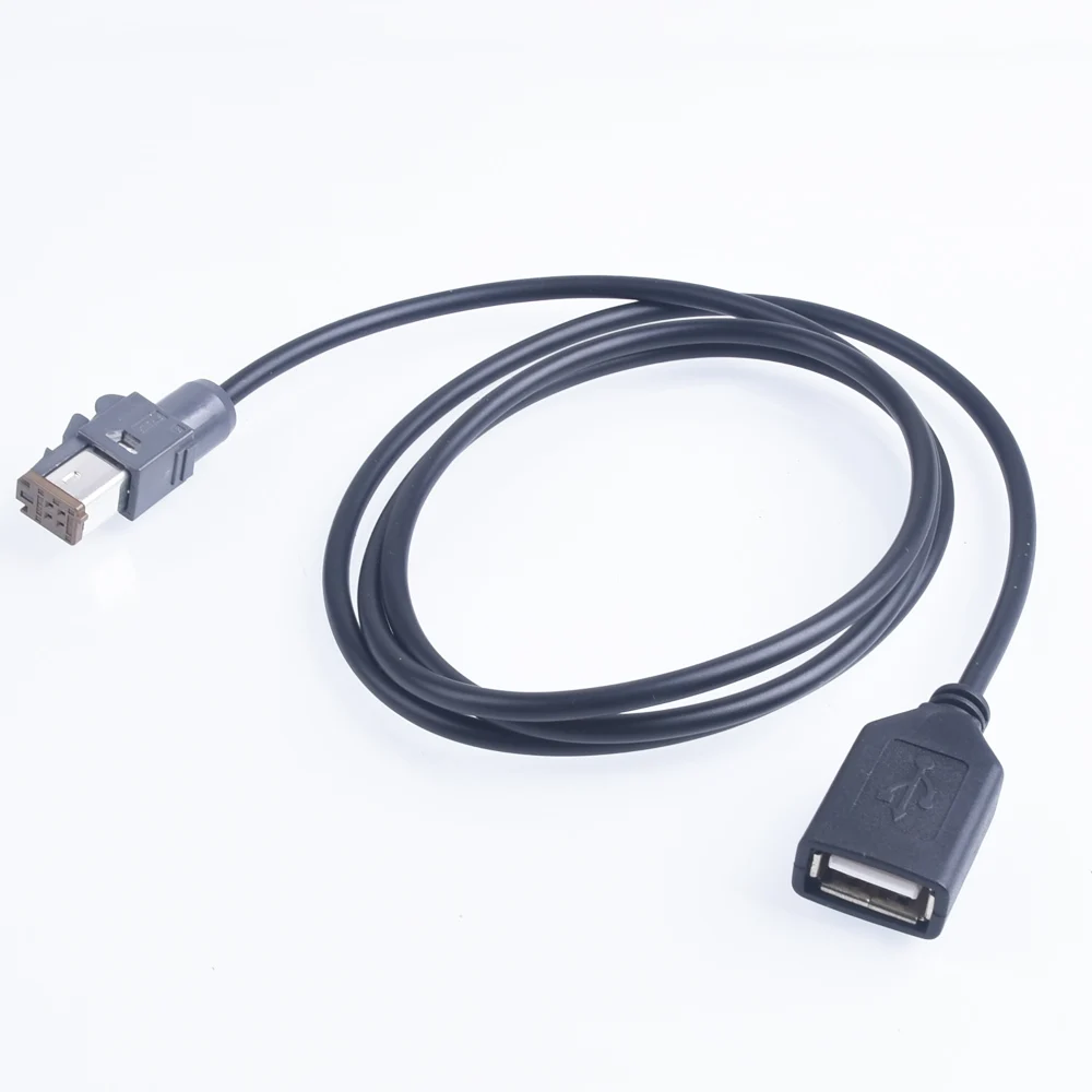 Car Aux Audio Input Media Data Wire Plug To USB Adapter Conector For Toyota NHZN-W60G NHZN-X61G