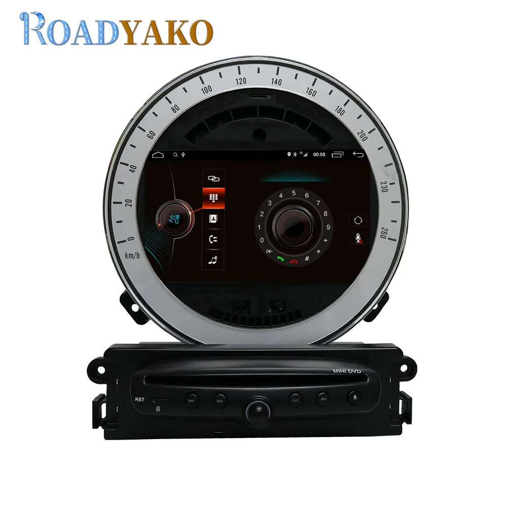 7 ''Автомагнитола Android 9,0 2G 32G авто DVD gps навигация четырехъядерный для Mini Cooper 2011- Автомагнитола с Bluetooth wifi