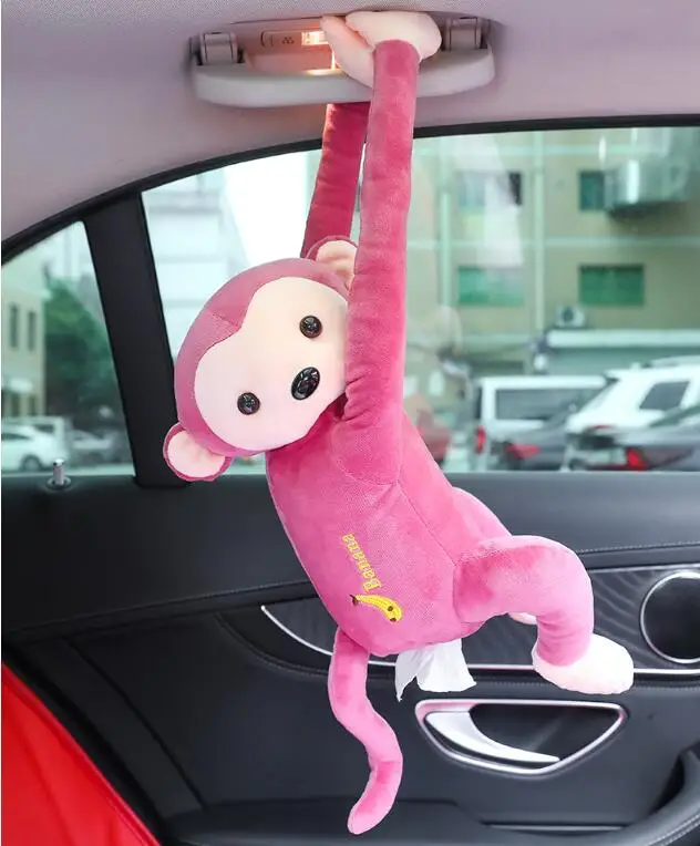 dark pink monkey Игрушек! Милые плюшевые игрушки прекрасный мультфильм Единорог длинные руки обезьяна Шиба кошка ягодицы мягкая ткань чехол на день рождения Рождественский подарок - Цвет: dark pink monkey