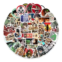 

10/30/50Pcs Attack On Titan Pvc Stickers Anime Waterproof Skateboard Luggage Laptop Guitar Graffiti Decals Kids Sticker Toys