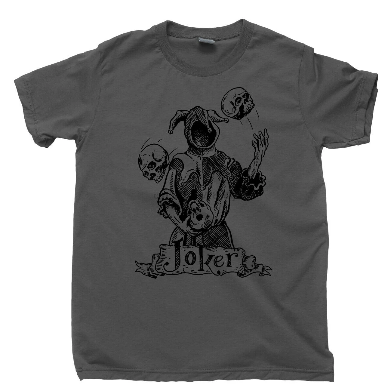 Зло джокер футболка суд шутер демон костюм ожерелье кольцо Патч наклейка тройник