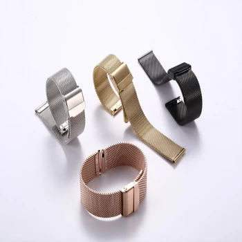

Women Watchband Universal Stainless Steel Metal Men Watch Band Strap Bracelet 12-24mm
