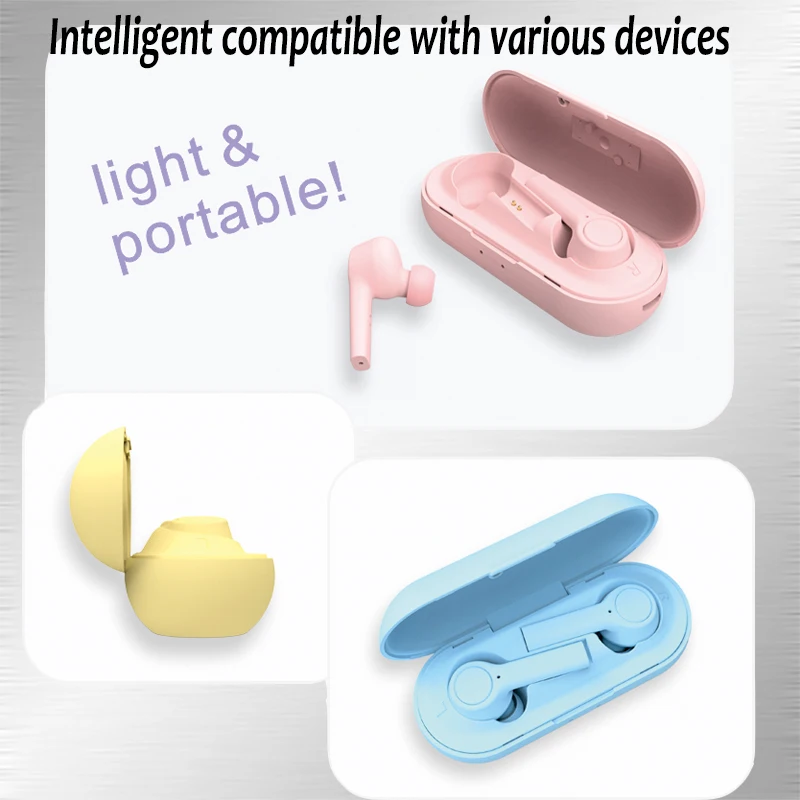 T2 Macaron Girl TWS Bluetooth 5 0 настоящая Беспроводная гарнитура стерео Спортивная смартфон