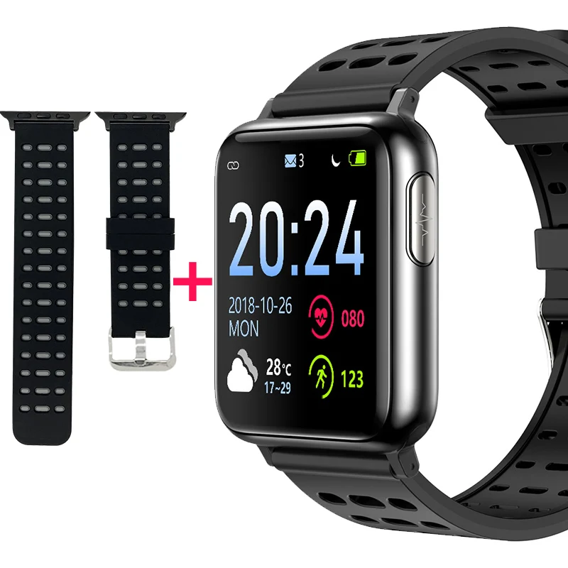 KAIHAI ЭКГ PPG SpO2 фитнес-трекер, умные часы для здоровья, кровяное давление, пульсометр, умные часы для android ios - Цвет: Combination 2
