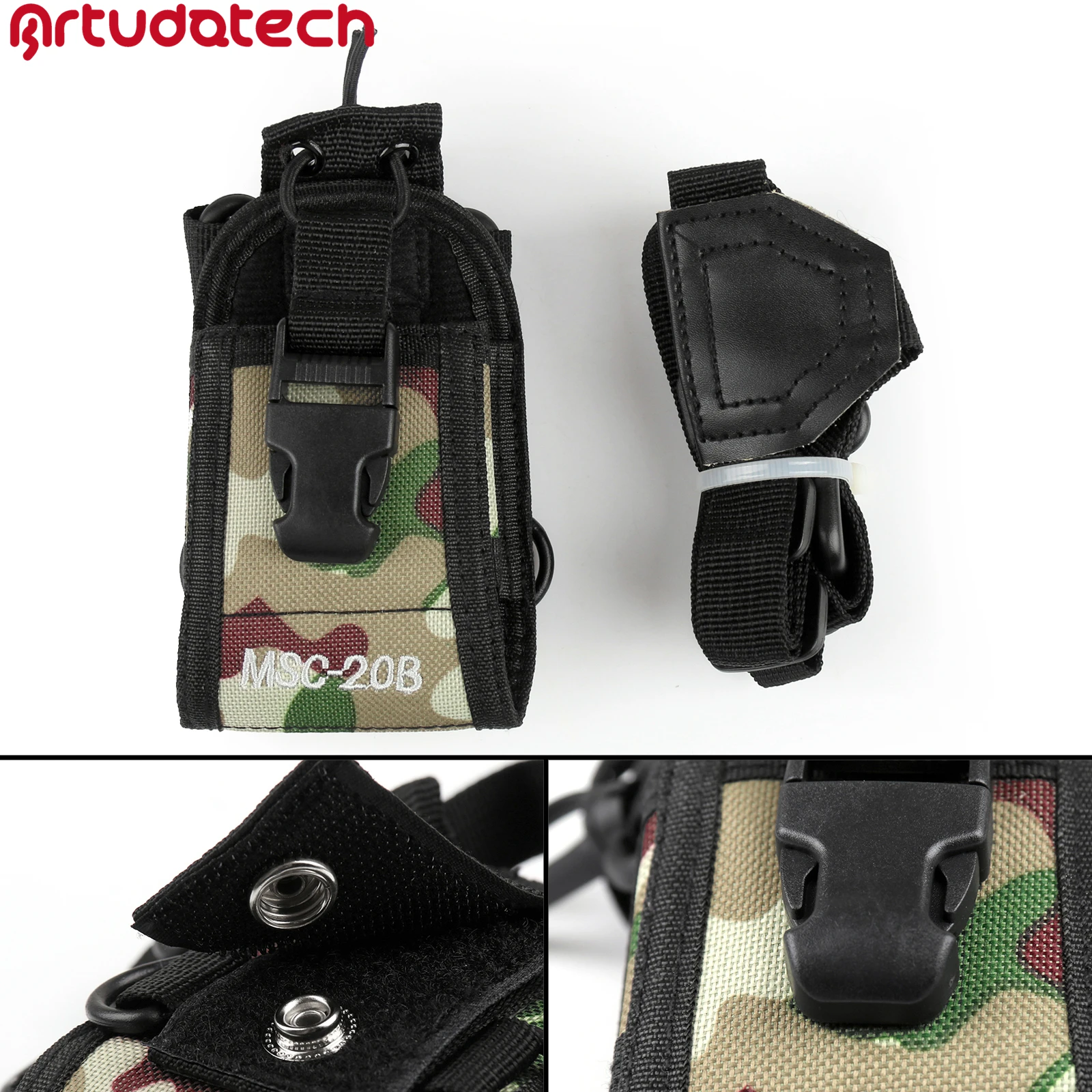 Artudatech MSC-20B Многофункциональный Камуфляж Радио Чехол держатель для BaoFeng UV82 UV8D UV6 радио аксессуары