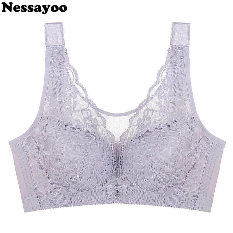 

sexy lace lingerie bralette vest full cup brassiere plus size bras top bh full cup wireless underwear for women 36 38 40 BCD cup