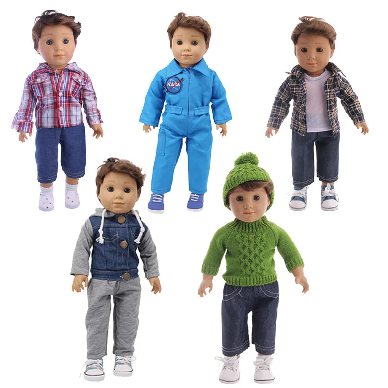 Logan Doll 2Pcs/Set Coat Hero Superman Pajama For 18 Inch American&43Cm New Born Baby,Our Generation,Russian DIY Girl's Toy Gift