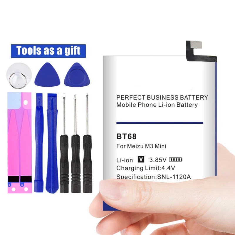 4100 мА/ч, BT68 Батарея BT15 для Meizu M3 M3S/M3S мини Y685Q M688Q M688C M688M M688U Батарея