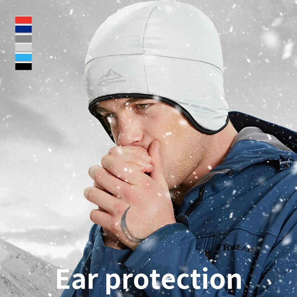 1Pcs Winter Ski Hat Outdoor Waterproof Windproof Mountaineering Skiing Velvet Cap Hat Outdoor Skiing Accessories Protective Cap