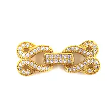 

Copper Connection Gold Plated Clasps Accessories DIY Jewelry Making Findings For Handmade Woman Pearl Necklace Bracelet Gifts