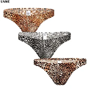 

Leopard Slip String Tanga Sexy Homme Gay Erotic Bugle Pouch Thong Enhance Convex Homens Sexy G String Roupa Interior Big Size