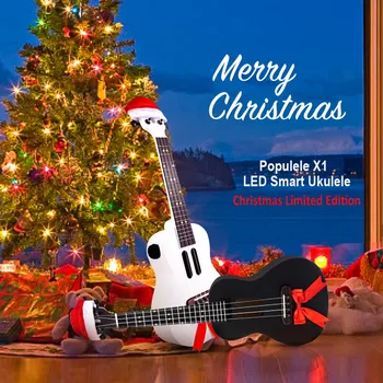 

23 Inches Populele X1 Christmas Limited Edition Maple Ukulele Micro USB Bluetooth 4.0 800mAh Battery ( International Version )
