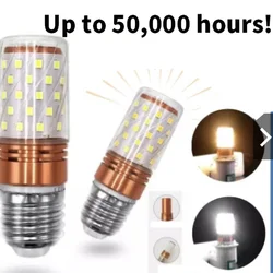 Ampoule E14 LED tricolore, 12 watts, lumière changeante, lumière froide et chaude en un, E27 