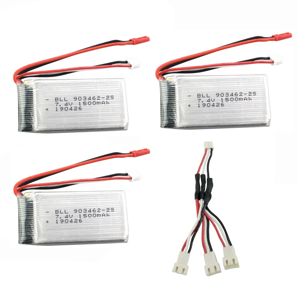 

7.4V 1500mah lithium battery with conversion cable for WLTOYS V913 Quadcopter accessories L959 remote control car WL912 ship