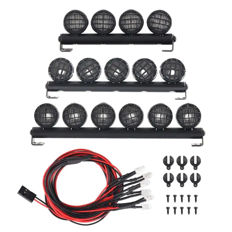 

LED Spotlight Parts for 1/10 RC Car TRX4 4WD D90 D110 Axial Scx10 90046 F42E