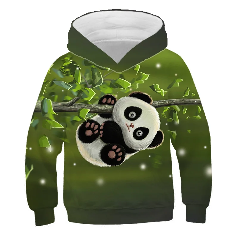 Hot Sale Animal Print 3D Printing Hoodie Boys Girls Universal Cute Panda Series Hoodie Casual Fashion Kids Tops 4T-14T kid hoodie for sale