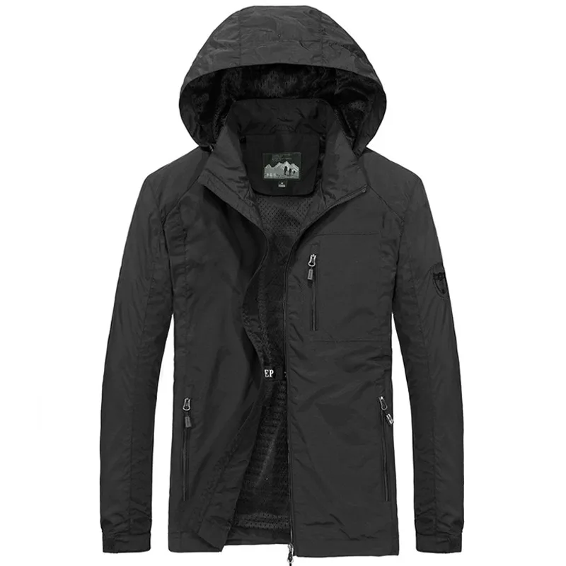 Мужская куртка размера плюс M ~ 6XL Сезон весна осень Одежда для улицы мужские