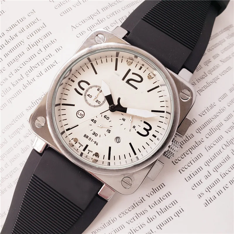 

Men's Watch BR Watch Aviation Military Type Quartz Black Dial Men's luxury luminous watch sport watches clock Orologi di lusso