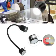 12w de alumínio conduziu a luz da máquina de costura com gooseneck flexível e ímã base da placa licença lâmpada dome luz faróis do automóvel