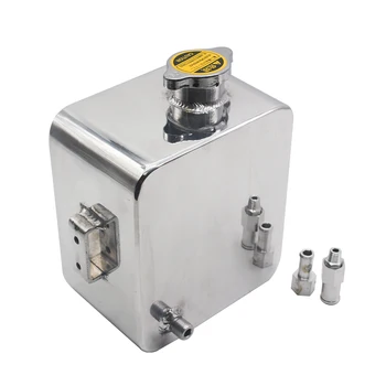 

Hot New Universal 2L Litre Polished Alloy Header Expansion Watertank Cap Coolant Overflow Reservoir Kit