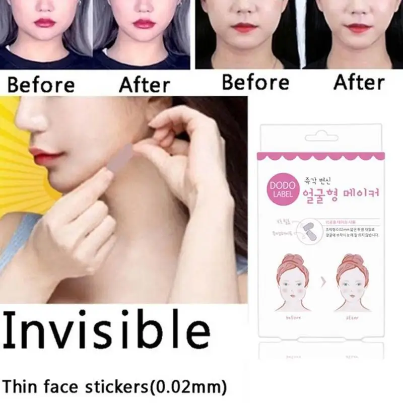 

40Pcs Lift Face Sticker Instant Waterproof V Shape Breathable Makeup Adhesive Tape Invisible Lifting Tighten Chin 2020 Slim