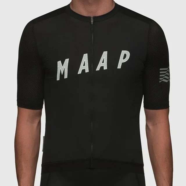 Новая мужская майка для велоспорта MTB, дышащая быстросохнущая велосипедная майка для велоспорта DH - Цвет: Черный