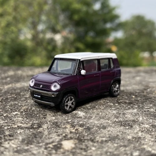 1:64 Diecast Toy Vehicles Mini 5cm SUZUKI HUSTLER Plastic Model Car Ornaments Toddler Boy Toys Dark Purple