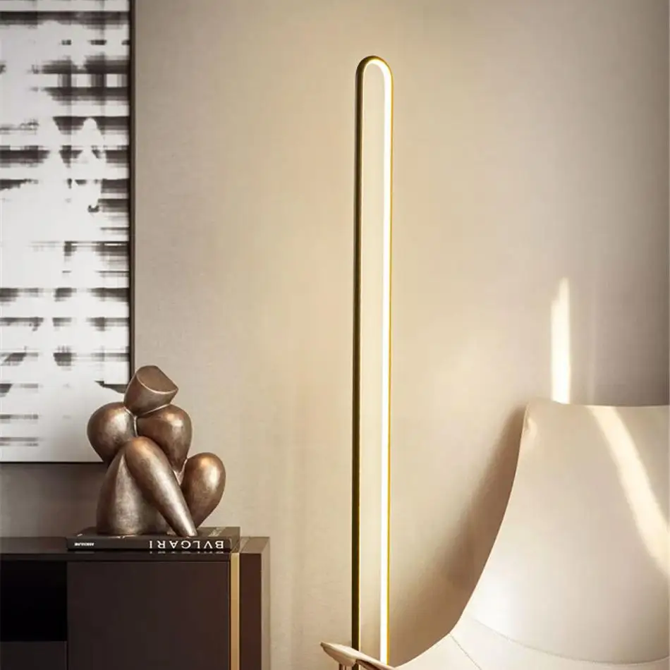 Современный золотой СВЕТОДИОДНЫЙ торшер для чтения, стоячие отдельно стоящие лампы для гостиной, спальни, напольные лампы, Офисная лампа, торшер