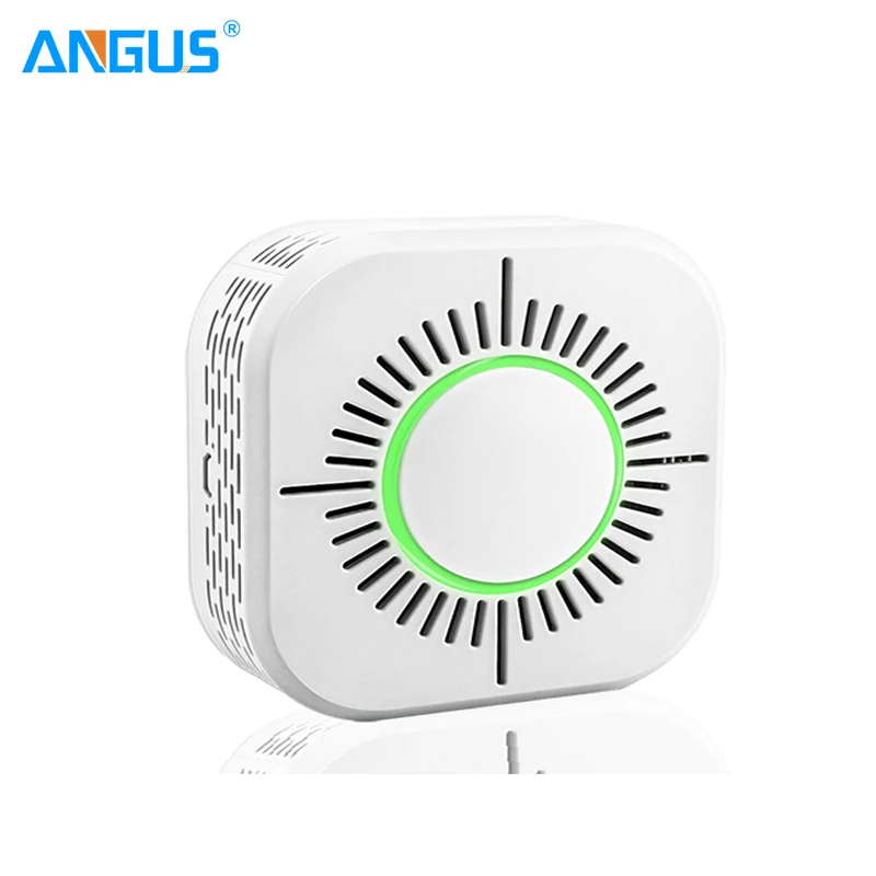 

ANGUS C50W Wireless Smoke Sensor Fire Alert Detector Home House Sound and Light Security System 433mhz Security alarms for Home