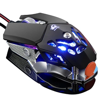 

ZIYOU LANG V9 2400Dpi Wired Mouse Mechanical LED Backlight Mechanical Gaming Mouse Macro Programming Wired Mouse