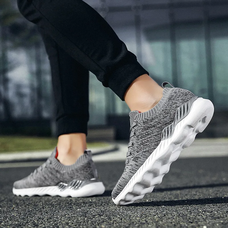 

2019 Spring And Summer New Products Lightweight Running Shoes Casual Fly Woven wa zi xie Fashion Breathable Athletic Shoes