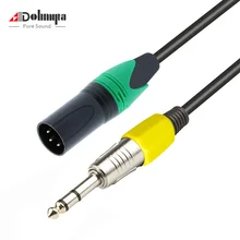 6,35 мм 1/4 дюйма TRS Мужской к XLR Мужской аудио стерео микрофонный кабель 6,5 мм стерео 1/4 дюймов штекер к XLR Мужской сбалансированный динамик микрофонный кабель