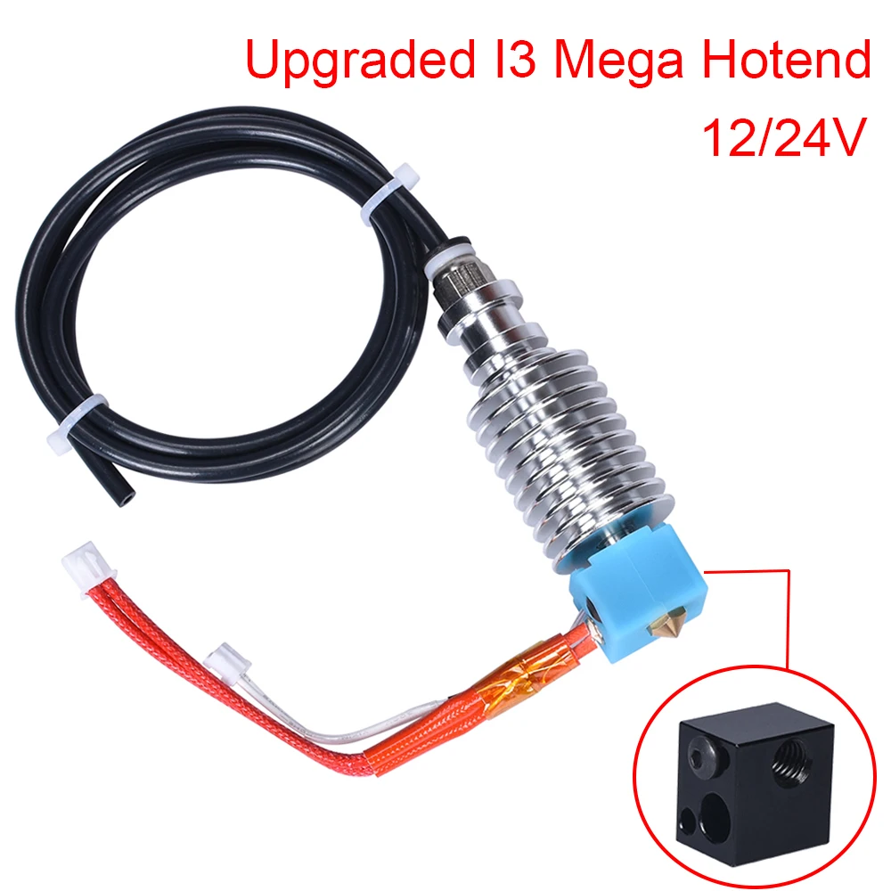 Обновленный I3 Mega Hotend V5 Hotend набор деталей для 3D-принтера E3D Bowden экструдер V5 силиконовые носки 12/24 в для Anycubic I3 Mega/Chiron Обновленный I3 Mega Hotend V5 Hotend набор деталей для 3D-принтера E3D Bowden экструдер V5 силиконовые носки 12/24 в для Anycubic I3 Mega/Chiron