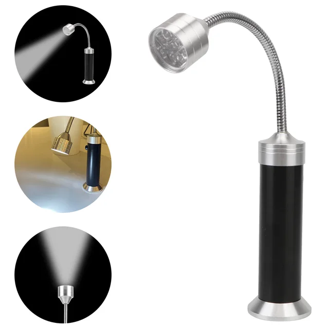 Puha Csővilágító Lámpa 1 Db Kültéri Világítás 9 Led Zseblámpa Bbq Grill Light 360 ° Állítható Szuperhight Mágneses Alap - Image 3