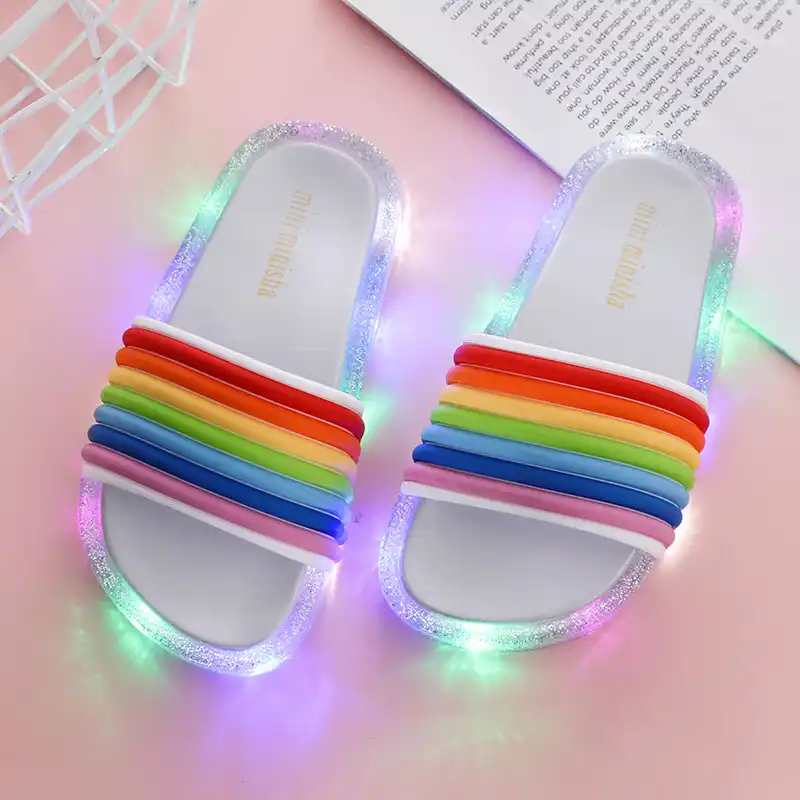 rainbow slippers for kids