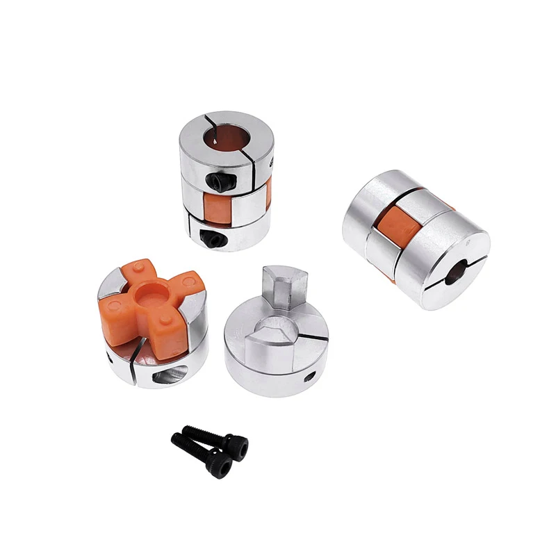 D25L30 Coupling shaft coupler Flexible Jaw Spider Plum Shaft Coupler 6.35/8/9.5/10/12mm stepper motor Plum Coupling shaft coupler flexible coupling shaft connector